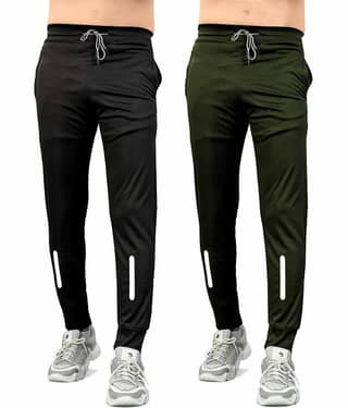 FRUZIS FASHION Multicolor Lycra Men's Joggers ( Pack of 2 )