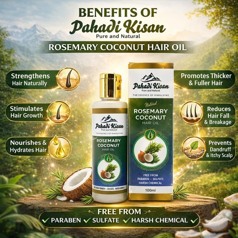 Rosemary Coconut Hair Oil 100 ml view 4