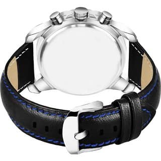 HRV Men's Round Dial Silver Strap Analog Watch view 2