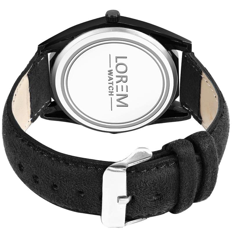 LOREM 3D Embossed Dial Analog Watch for Men view 3