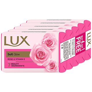 Lux radiant Glow rose soap 4+1 free