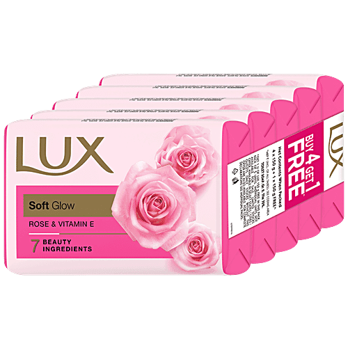 Lux radiant Glow rose soap 4+1 free