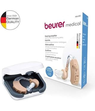 Beurer HA 20 hearing amplifier/Ear Hearing Machine/Sound amplifier for Old Age BTE Sound Enhancement Amplifier Behind The Ear Hearing Aid Machine