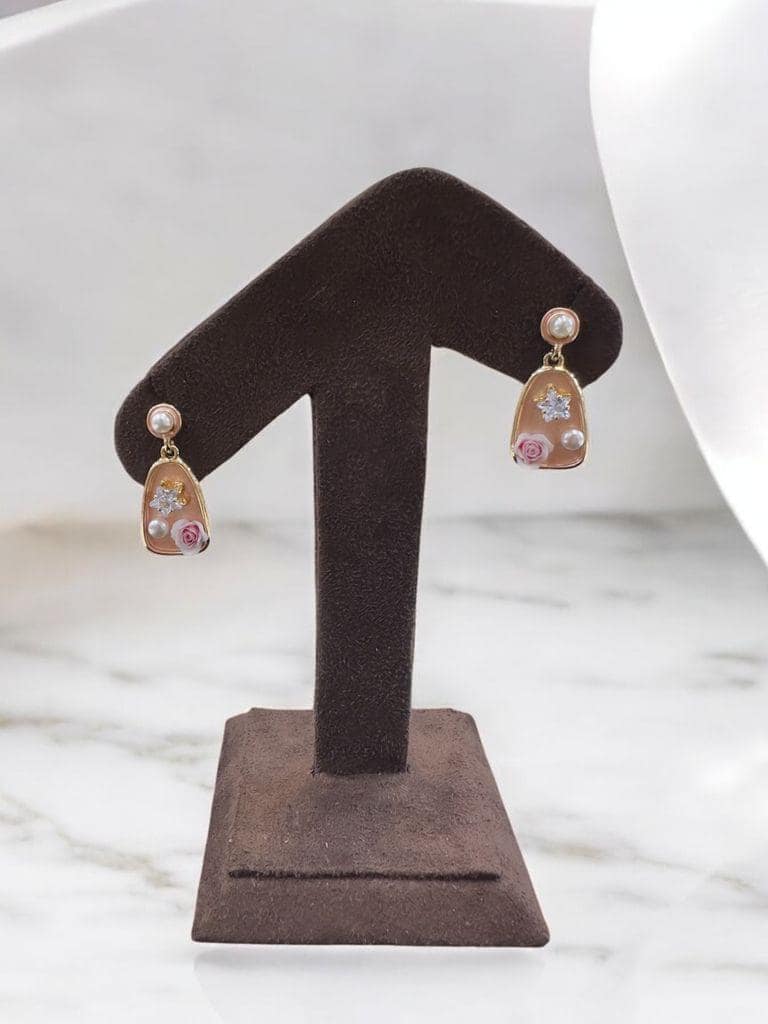 Blooming Studs - Floral Fusion By Amit Chauhan And Sons view 3