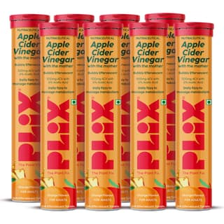 Apple Cider Vinegar Effervescent Tablet with mother (vitamin B6 & B12) Pack of 8 Tubes__2 Months__120 Tablets