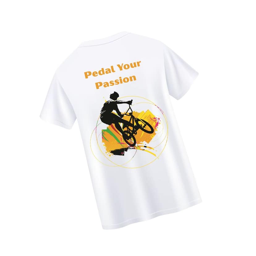 Trishoolin Sports Theme T-Shirt | Design 10386MB | Cotton Regular Fit | Crew Neck / Round Neck Half Sleeve | Pack of 1 view 3