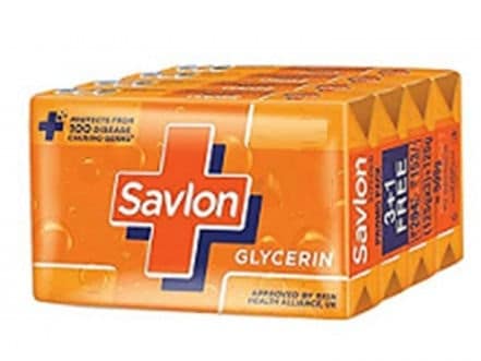 Savlon Glycerin Germ Protection Bathing Soap Bar, 125 gm - Buy 3 Get 1 Free view 2