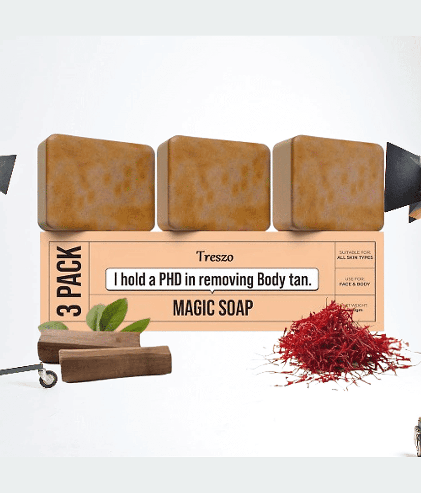 Treszo Beauty Ghor Magic Soap for All Skin Type ( Pack of 3 )