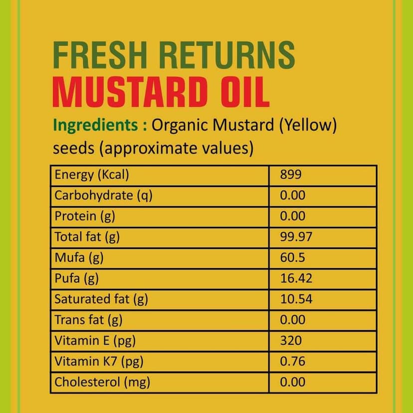 Mustard Oil (1 ltr) view 3