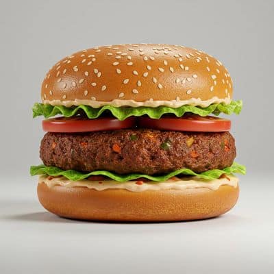 Kabab Prawns Burger