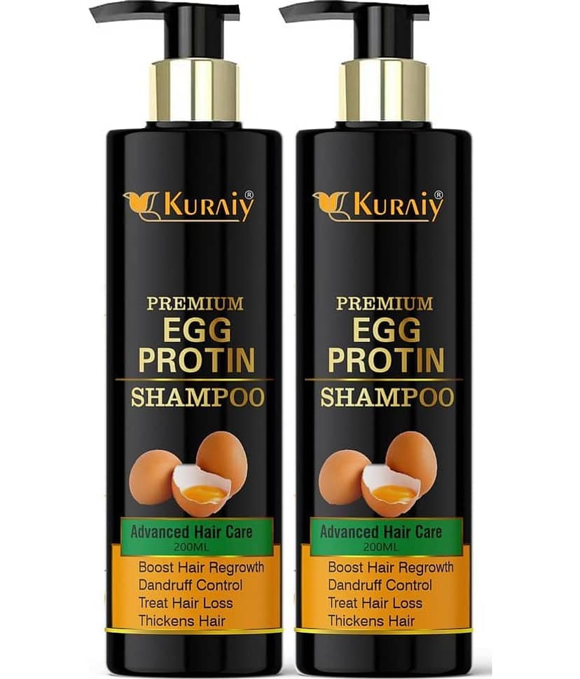 KURAIY EGGPROTEIN SHAMPOO FOR SMOOTH & SHINY HAIR 200ML PACK OF 2