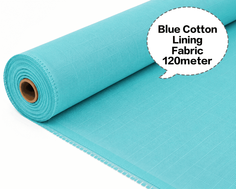 Blue Cotton Lining Fabric (Chhota Panna), Blue Cotton Lining Fibre (Chhota Panna), Blue Lining Cloth (Chhota Panna), Soft Blue Cotton Lining (Chhota Panna), Blue Garment Lining Fabric (Chhota Panna)