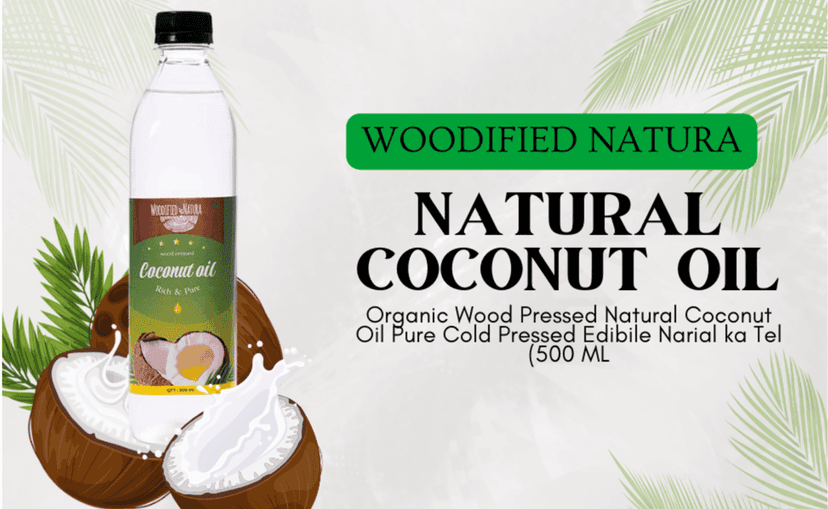 Woodified Natura Wood Pressed Coconut Oil 1Ltr view 3