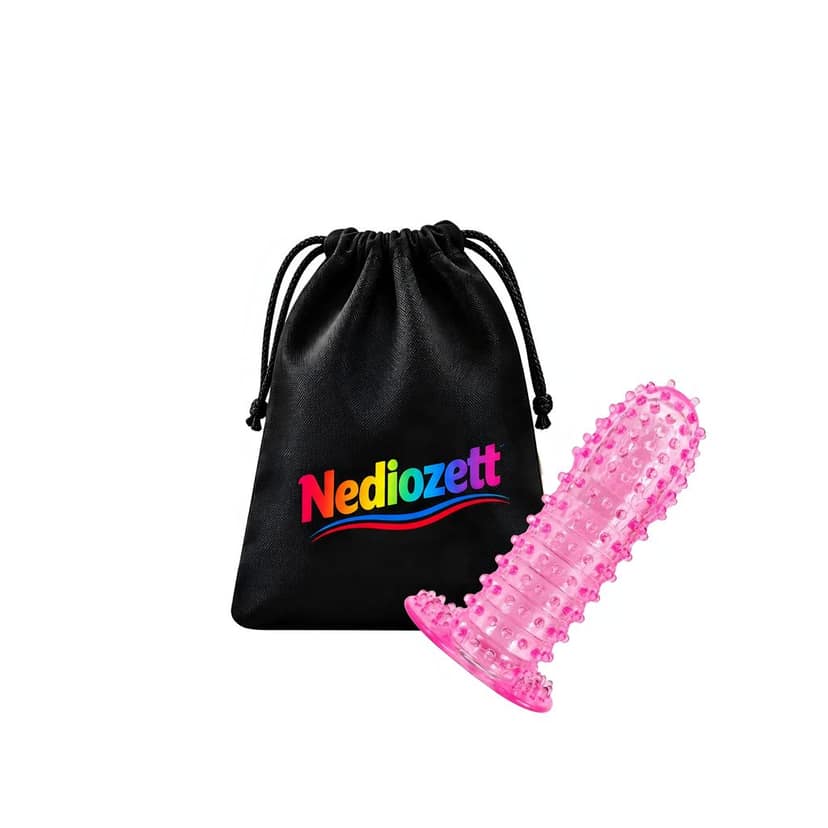 Nediozett Crystal Condom Pineapple Flavor For Long Last Action Silicone Reusable Condom Extra Dotted 5 inch with Carry Pouch (Pack of 1) view 2