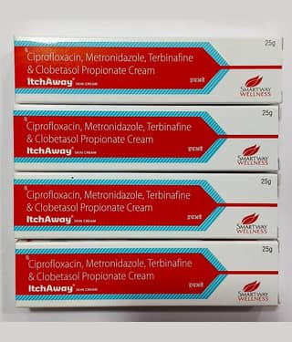 Itchaway Antifungal Cream For All Skin Type, 25gm ( Pack of 4)