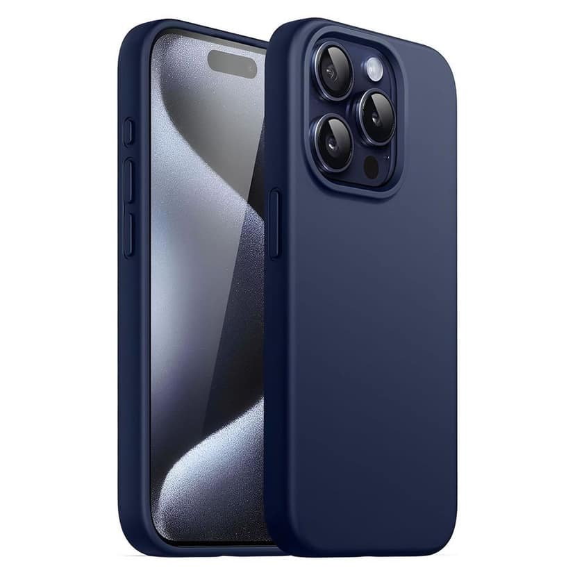 LIRAMARK Liquid Silicone Soft Back Cover Case for iPhone 15 Pro Max (6.7 inch)