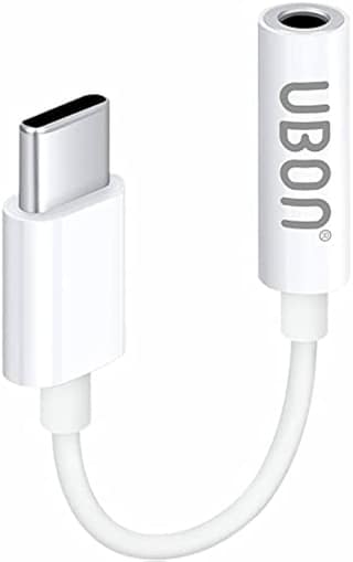 UBON Type-C to 3.5mm Headphone Jack Adapter, for Samsung Galaxy iphone16