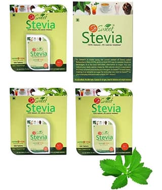 So Sweet (300 Tablets + 50 Sachet) Sugar Substitute Tablets 105 g Pack of 4
