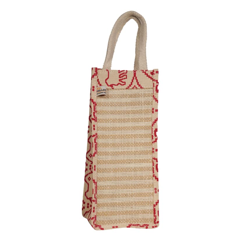 Jharcraft Water Bottel Jute Bag(BG00670) view 5