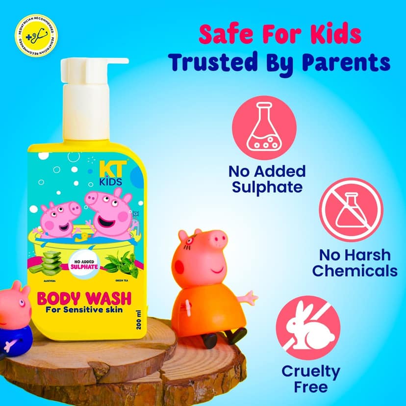 KT Kids Peppa Pig Body Wash – 200ml view 3