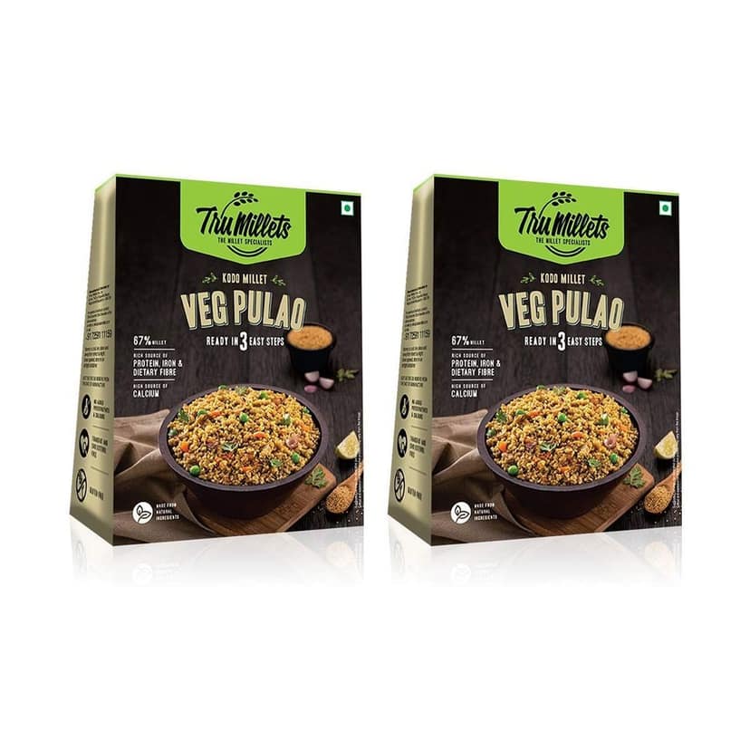 Trumillets | Healthy Millet Diet Meals | Ready to Cook | Protein Rich Veg Pulao
