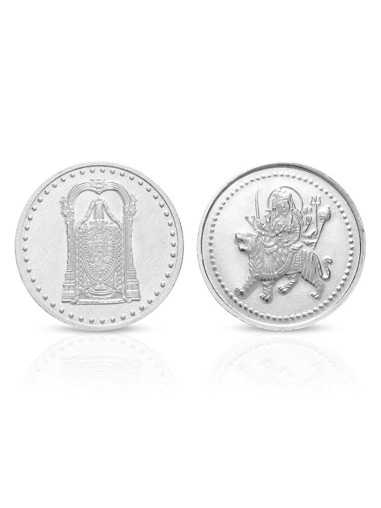 Tirupati Balaji & Maa sherawali each 10 gram 999 Round Silver Coin view 4