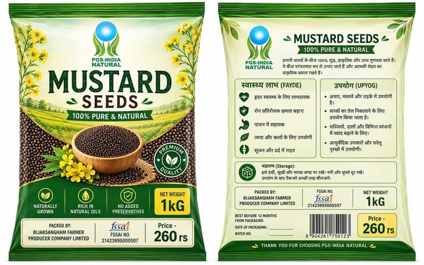 Mustard Seed (Sarson) 1 KG view 3