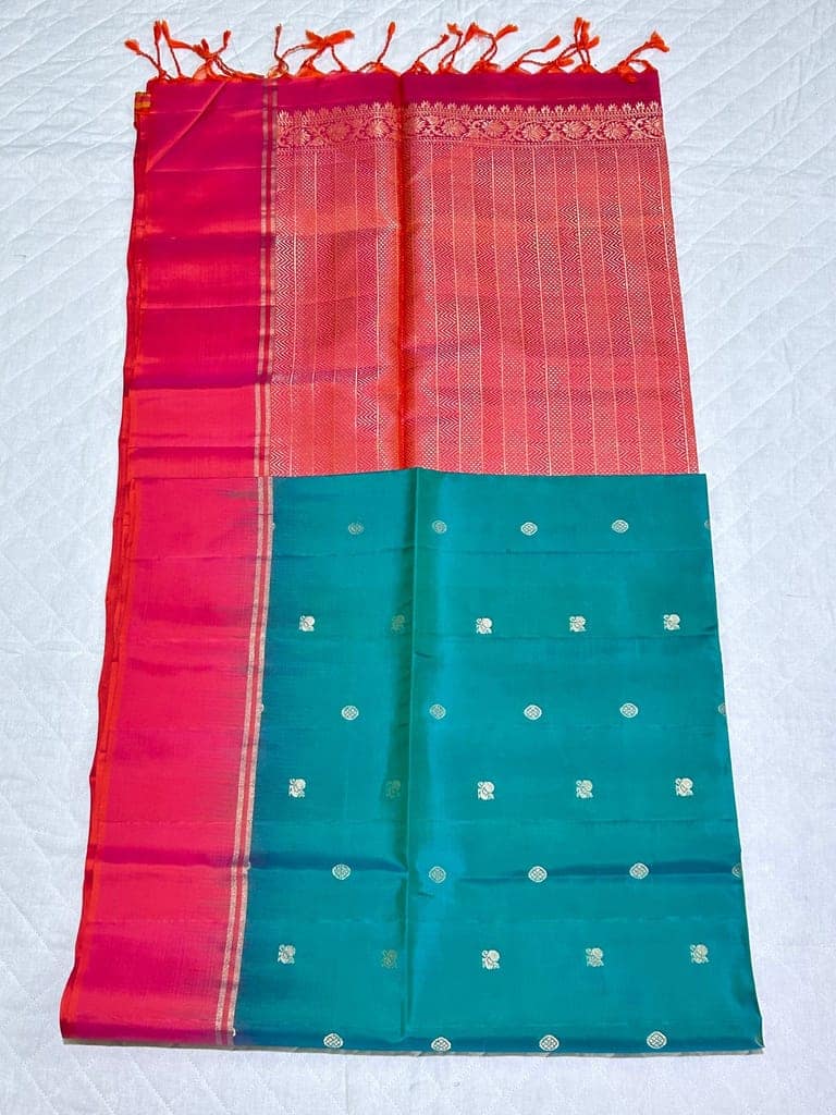 Kanchipuram pure soft silk view 2