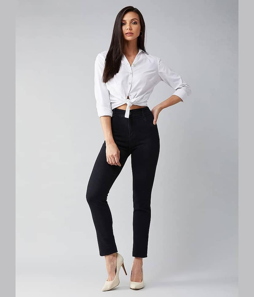 Miss Chase - Black Denim Slim Fit Women's Jeans ( Pack of 1 ) view 2