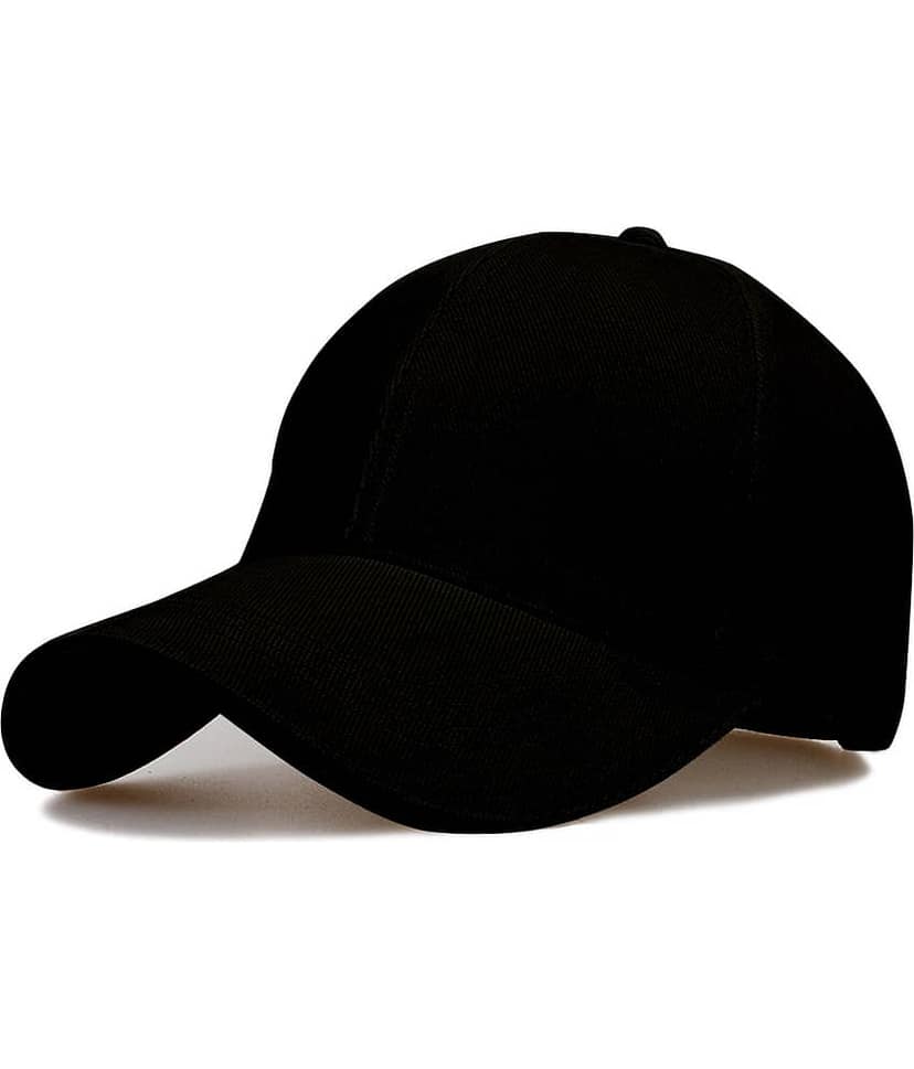 Bolax Pack of 1 Cotton Men's Cap ( Black )