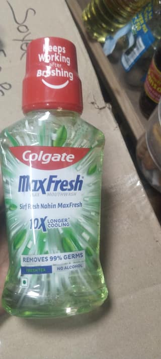 Colgate Max Fresh mouthwash Fresh tea