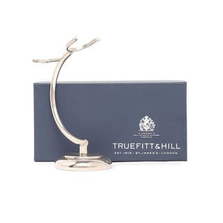 Curved Razor and Brush Stand, Chrome 1 Piece