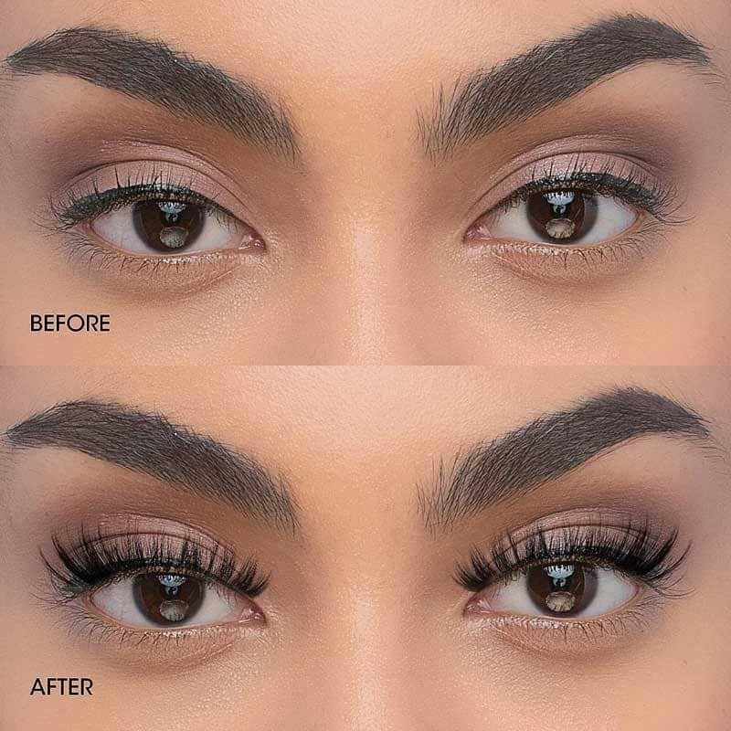 B.O.B.I Reusable Waterproof 10mm Synthetic- A28 Hair Natural vivid and shiny Long 3D Volume Eyelashes - 8 Pair (A28) view 4