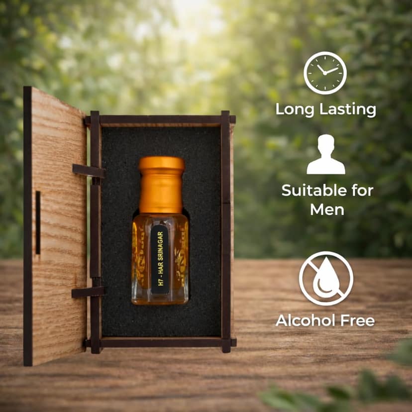 alnaqi fragrances Har Srinagar 6ml - Original Parijat Flower Oil, Alcohol Free Night-Jasmine Scent, Premium Men-Floral-Itra, Long Lasting Traditional-Parfum view 5