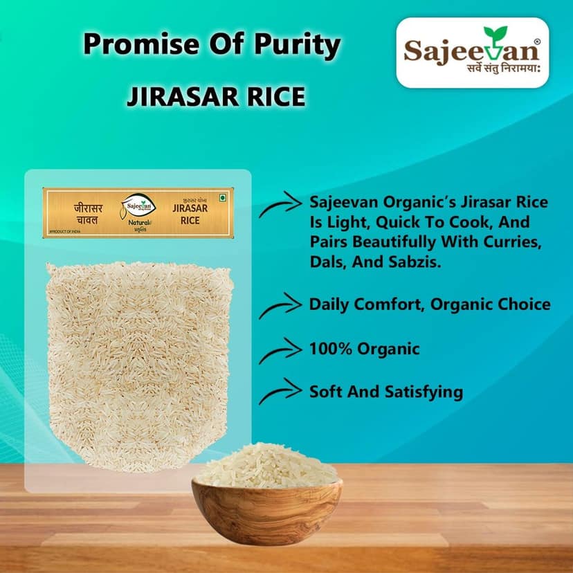 Jirasar Rice – Aromatic And Flavourful Grain For Everyday Cooking And Special Recipes - 1 Kg view 4