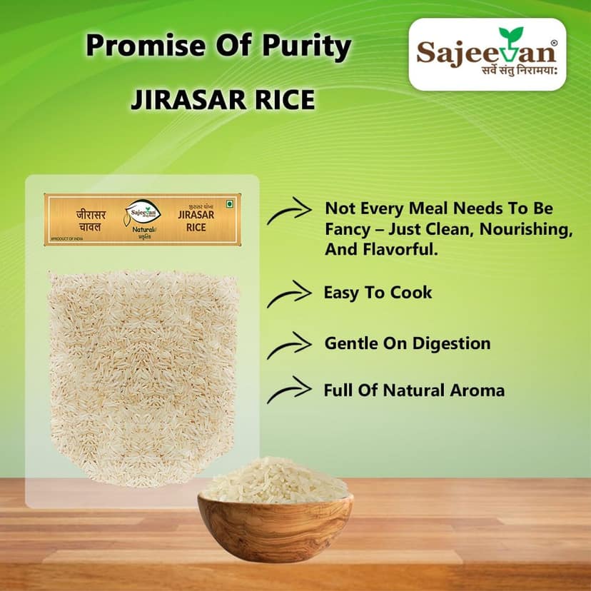 Jirasar Rice – Aromatic And Flavourful Grain For Everyday Cooking And Special Recipes - 1 Kg view 6