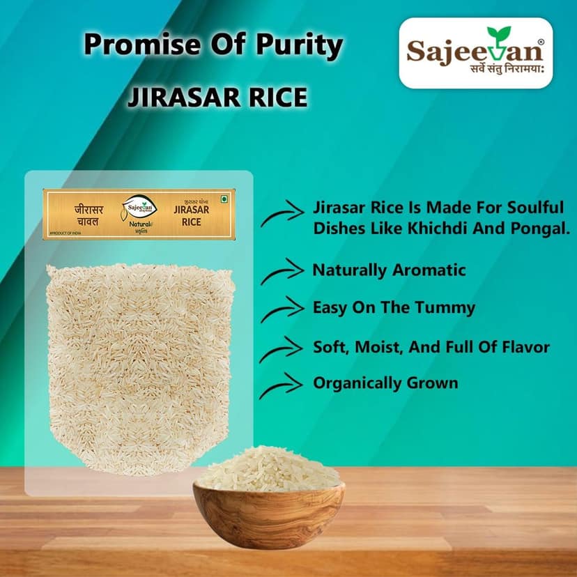 Jirasar Rice – Aromatic And Flavourful Grain For Everyday Cooking And Special Recipes - 1 Kg view 7