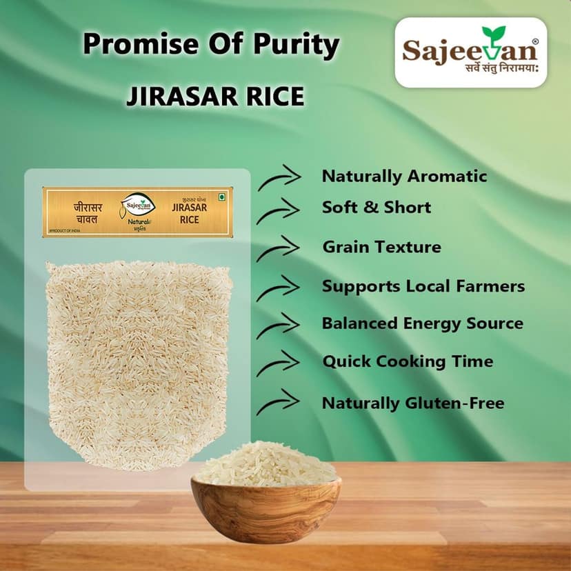 Jirasar Rice – Aromatic And Flavourful Grain For Everyday Cooking And Special Recipes - 1 Kg view 8