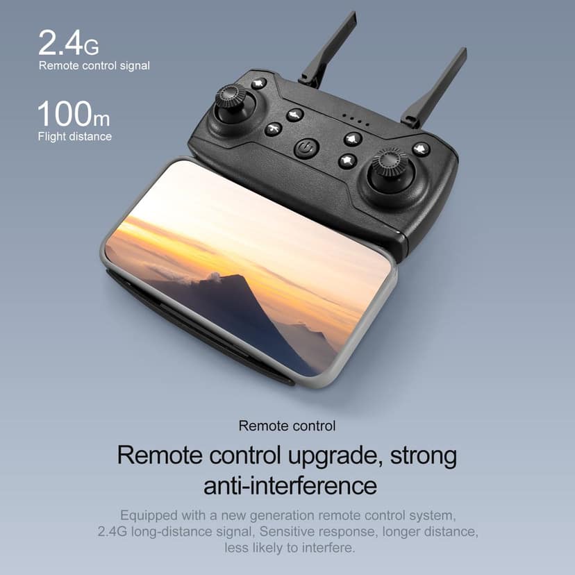 E88 Light Drone with Single Camera & Single Battery - Foldable, Compact & High-Performance Drone view 4