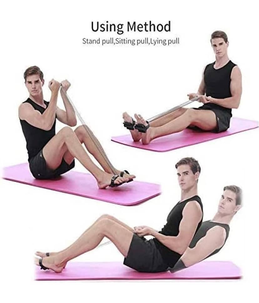 FITNESS INDIA Tummy Trimmer & AB Roller (Combo of 2) Pull Reducer Waist Trimmer Body Toner Abs Exerciser Home Gym Exercise Equipment view 2