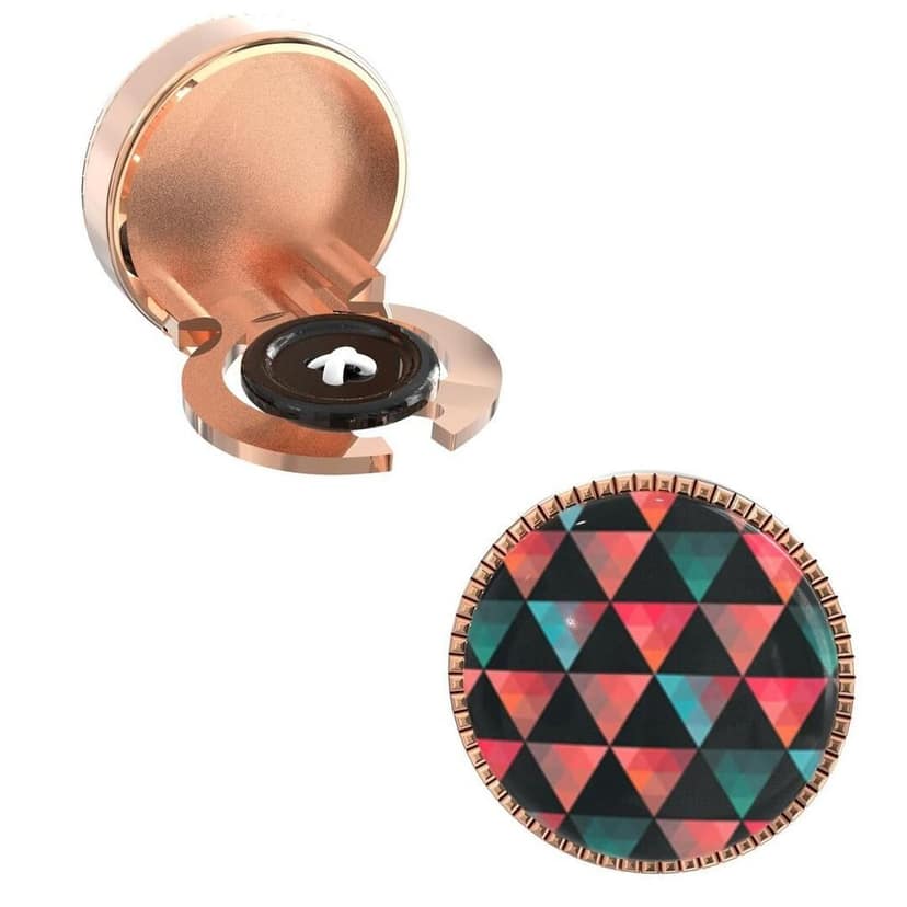 The Smart Buttons - Shirt Button Cover Cufflinks for Men - Geometric Triangles Style