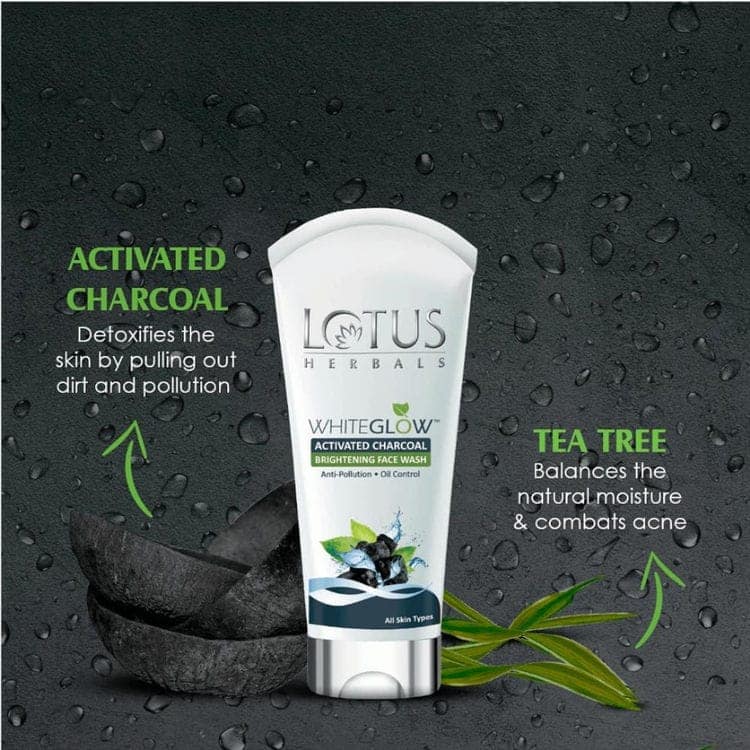 Lotus Herbals Whiteglow Activated Charcoal Brightening Face Wash (100 gm) + Lotus Herbals Whiteglow Advanced Pink Glow Face Wash (100gm) Pack of 2 view 5