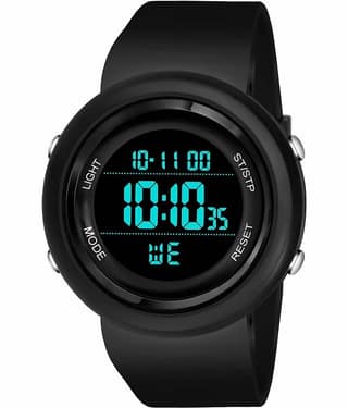 Hala - Black Silicon Digital Men's Watch