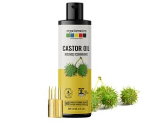 Organix Mantra Castor Oil, 100% Pure, Natural & Cold Pressed Organic Oil - 120 Millilitre