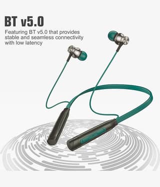UDDO Virgo Deep Bass Neckband In-the-ear Bluetooth Headset with Upto 30h Talktime Deep Bass - Navy Blue