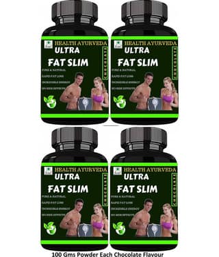 Health Ayurveda Ultra Fat Slim Chocolate Flavour Powder 400 Gm Pack of 4