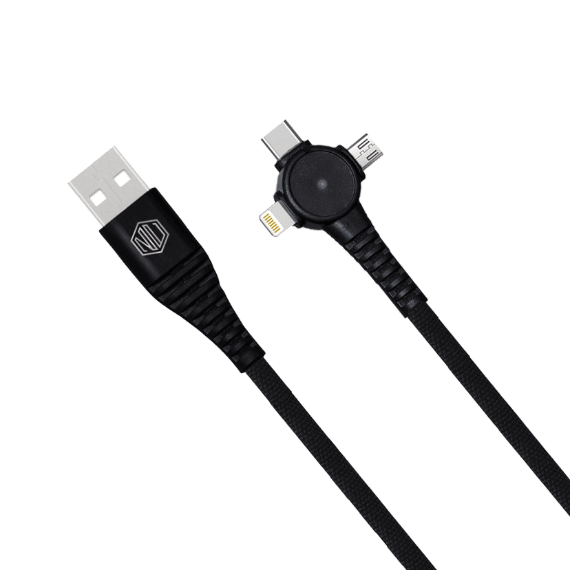 Blaze Trinity 2.0 50W 3 In One Cable (Type-C+Micro USB+Type-L) view 4