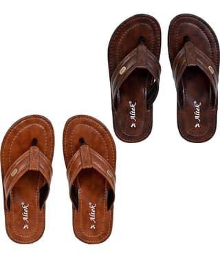 Altek Brown Men's Thong Flip Flop