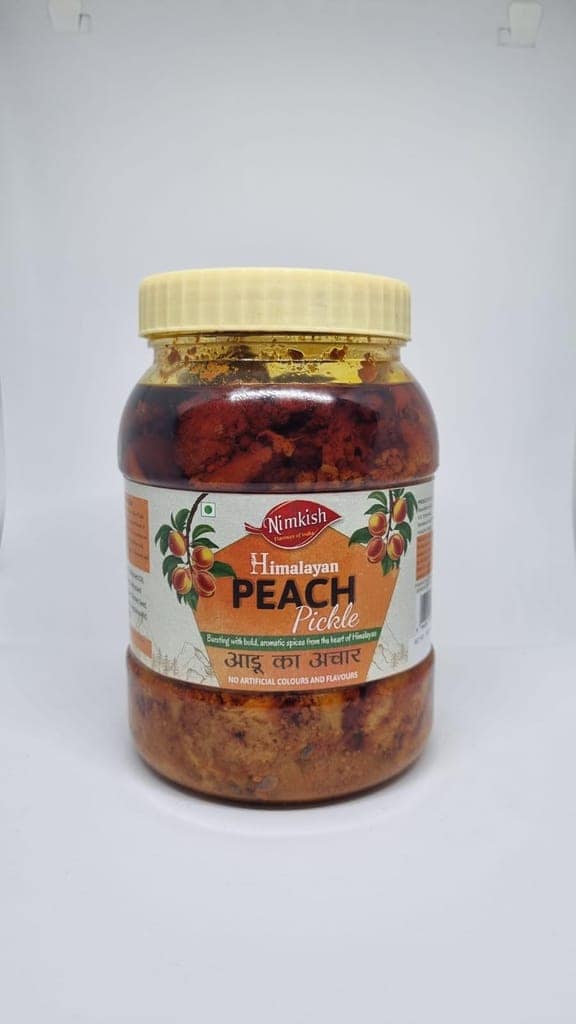 Nimkish Himalayan Peach Pickle | 500g | Traditional Himalayan Achar | No Artificial Colours | No Preservatives | Made in Kullu view 2