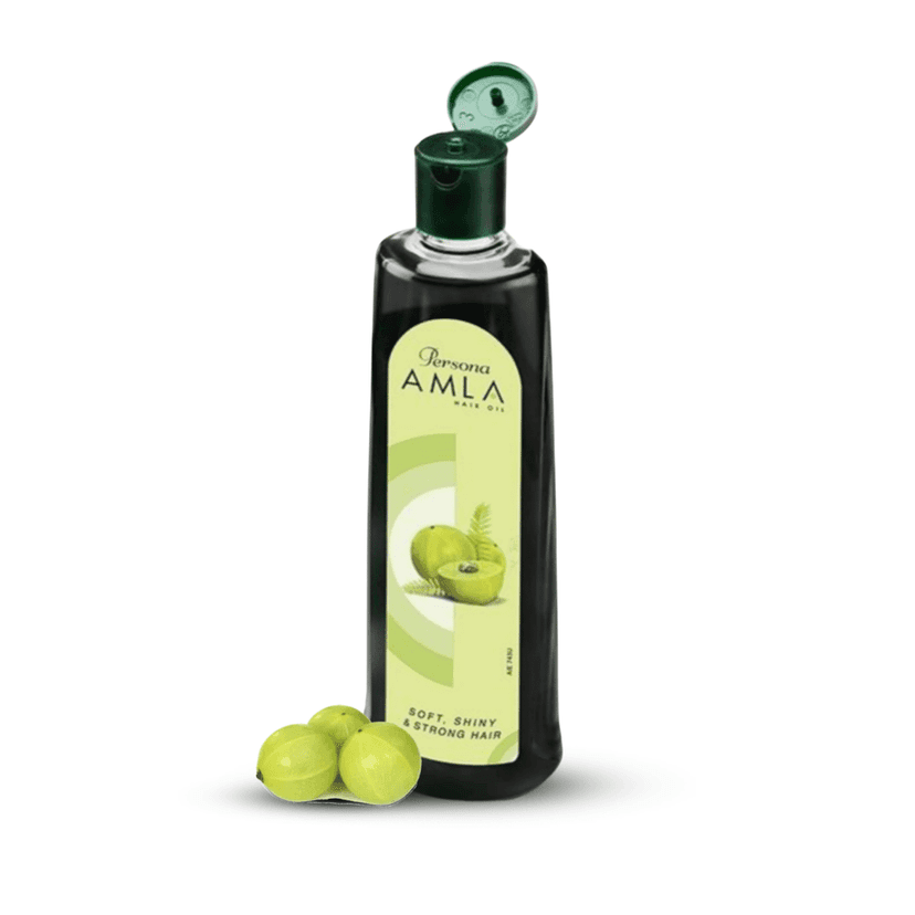 MAHIDA & SONS PERSONA AMLA HAIR OIL - 200ML (PACK OF 2) | HAIR OIL FOR STRONG, LONG AND THICK HAIR | NOURISHES SCALP | HELPS CONTROL HAIR FALL, STRENGTHENS HAIR & PROMOTES HAIR GROWTH | view 3